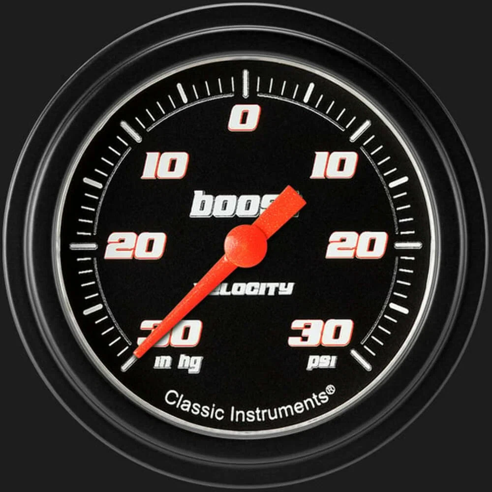 Velocity Black 2 5_8_ Boost_Vac Gauge VS341BBLF